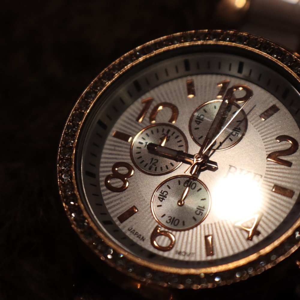 BKE Ivory Rose Rhinestone Watch - Picture 3 of 9